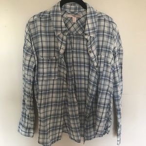 Blue and White Flannel